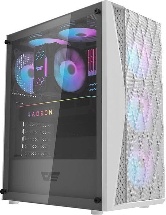 Kasë Darkflash DK352 Mesh ARGB, e bardhë, Midi Tower