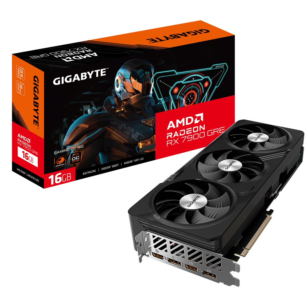 Kartë grafike GIGABYTE Gaming AMD Radeon RX 7900 GRE, OC, 16 GB GDDR6