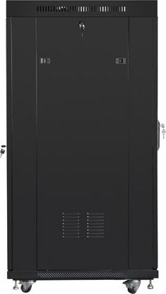 Kabinet rrjeti Lanberg Standing 19", 22U, me ventilatorë, i zi