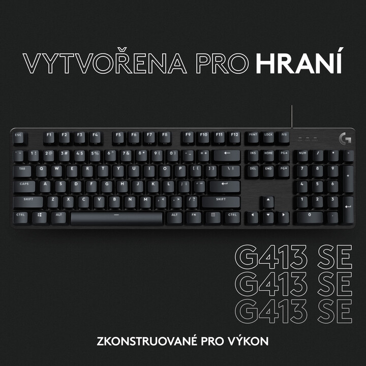 Тастатура Logitech G413 SE, кафеава US