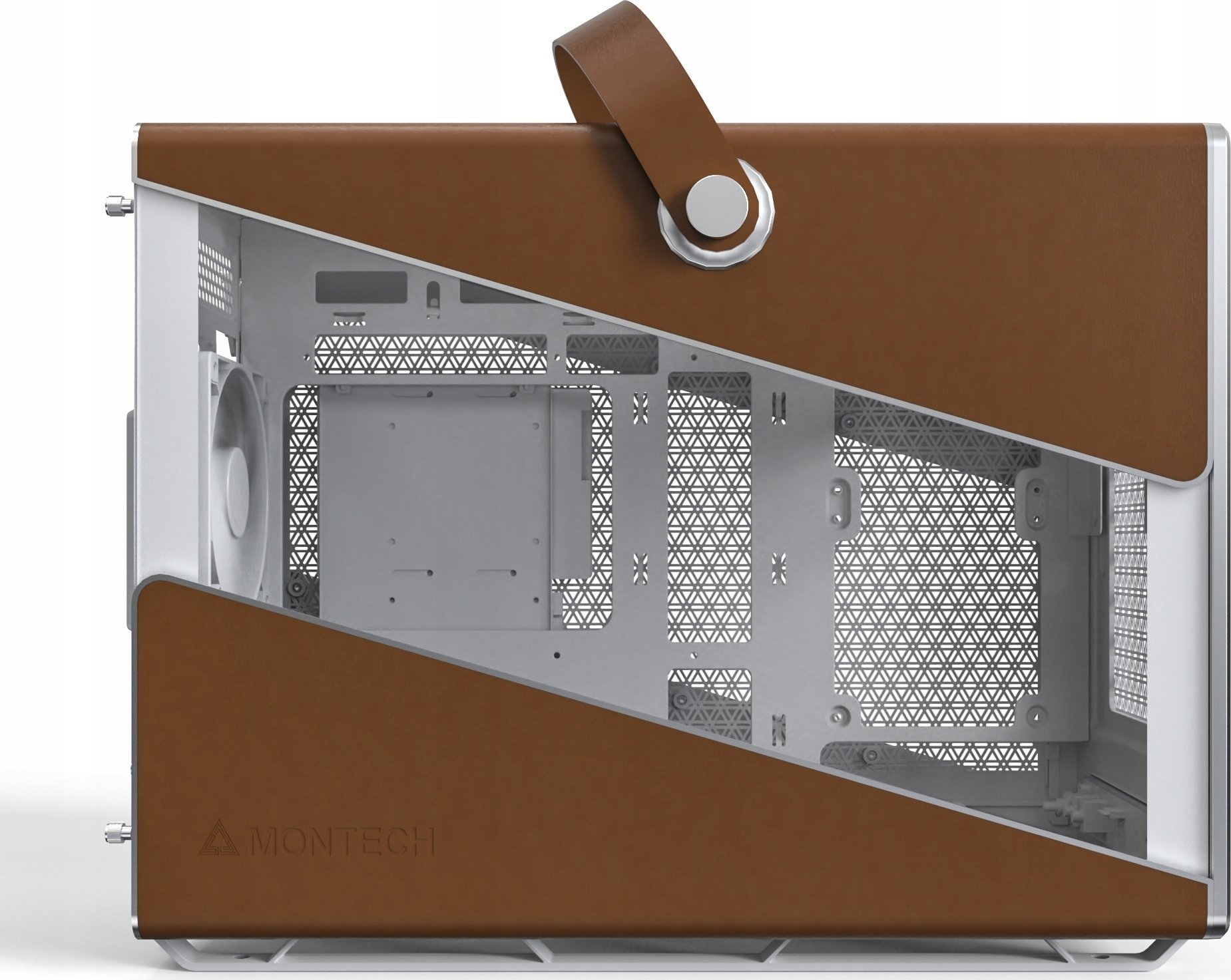 Kuti kompjuterike Montech Heritage Pro, MicroATX Mini ITX, xham i temperuar, e bardhë