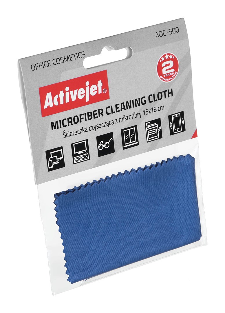 Peshqir pastrimi Activejet AOC-500, mikrofibër, 15x18 cm, gri