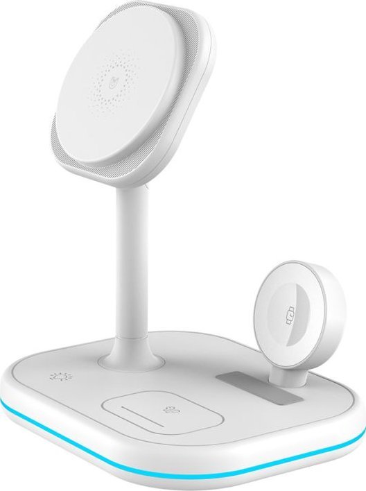 Karikues wireless Tech-Protect QI15W-A27 3in1 MagSafe, 15W, me LED, i zi