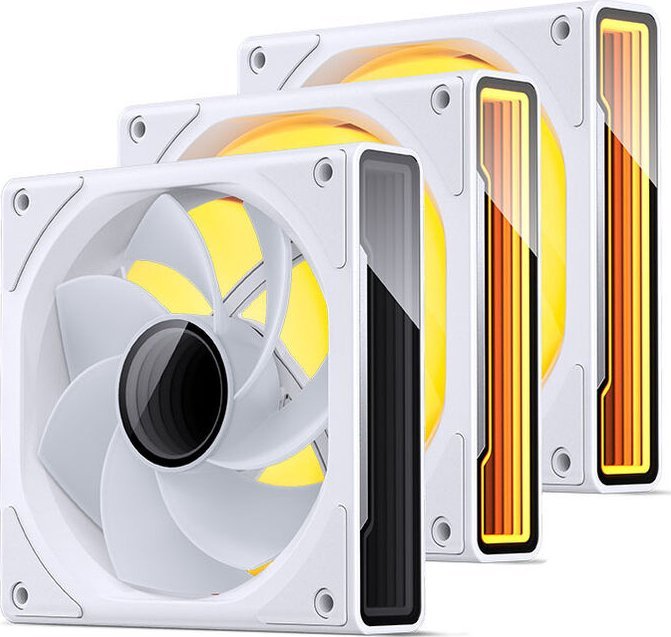 Ventilatorë PC Jonsbo ZK-120WR 3in1, 120mm, RGB, të bardhë
