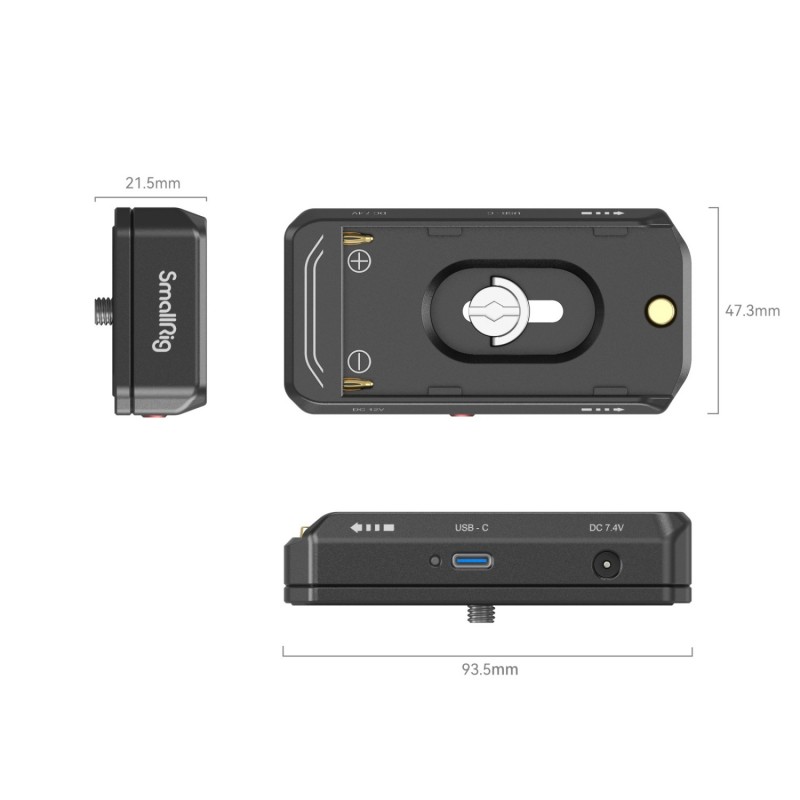 Mbajtës Smallrig për bateri NP-F për Canon EOS R5 / R5C