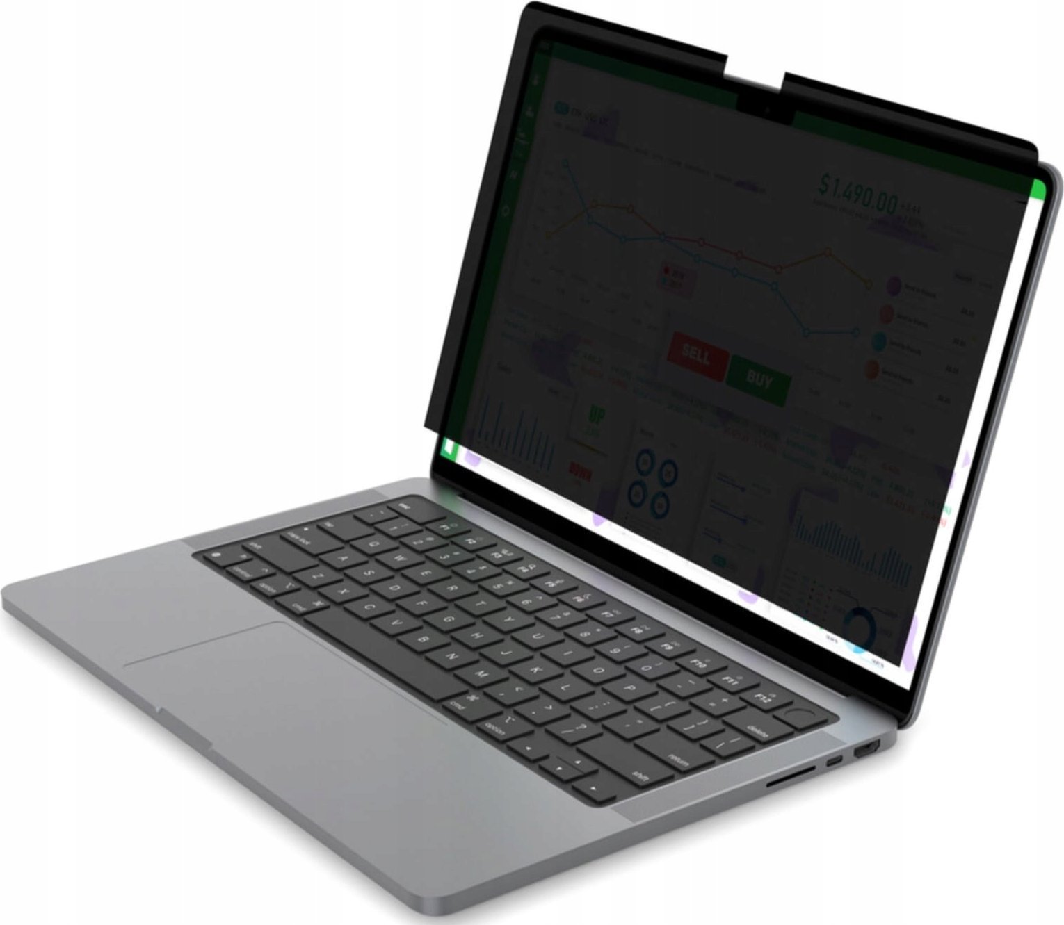 Filtër privatësie JCPal EasyOn, për MacBook Air 13.6" M2 2022, magnetik