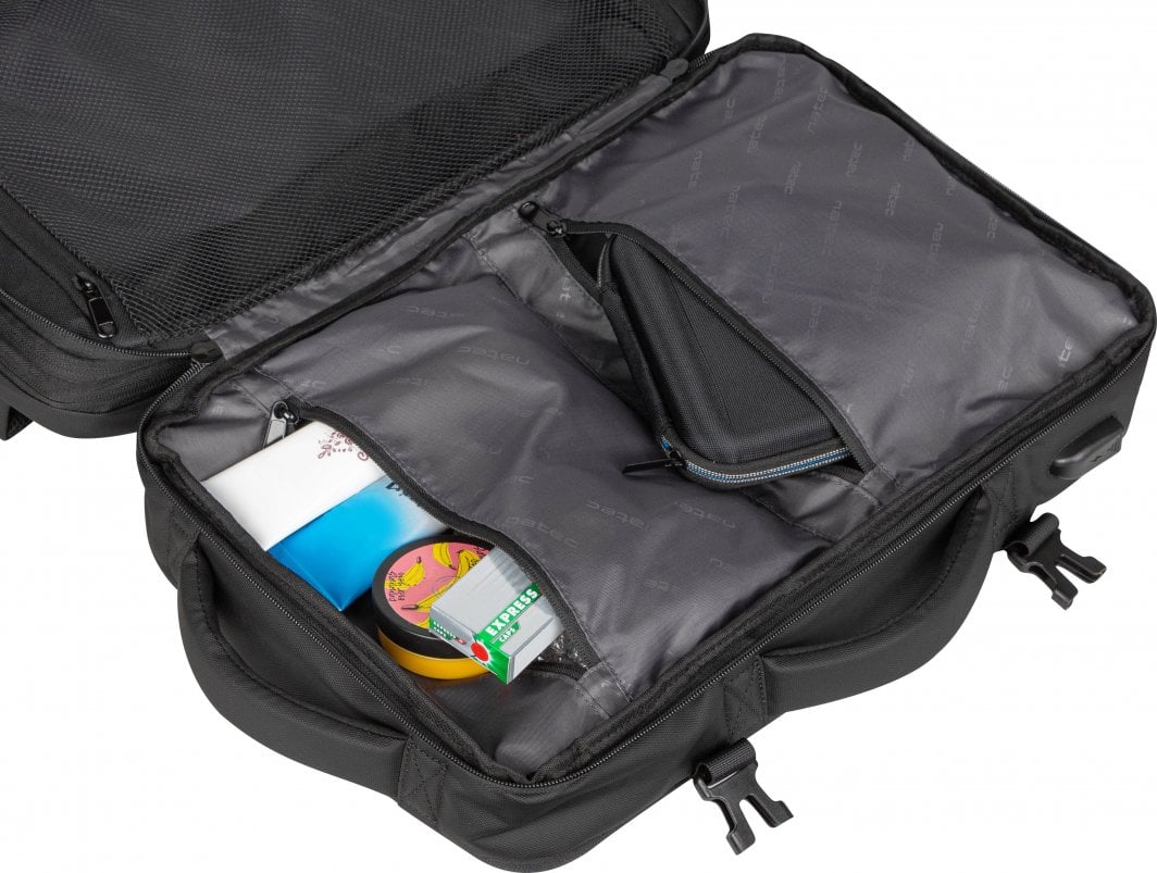 Çantë shpine për laptop Natec CAMEL PRO, 17.3", e zezë