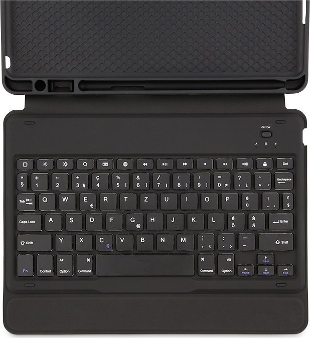 Tastierë me mbrojtëse LMP ProtectCase për iPad 10.2 7–9 Gen, lidhje Bluetooth, layout CH, e zezë