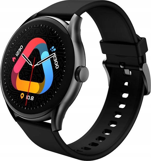 Ora inteligjente QCY Watch GT, 1.43", AMOLED, e zezë