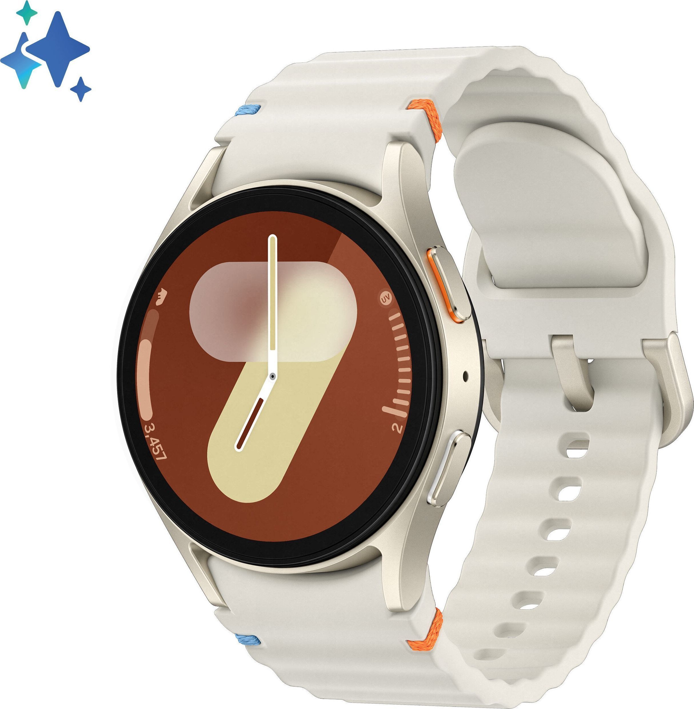 Ora inteligjente Samsung Galaxy Watch 7, 40mm, LTE, krem