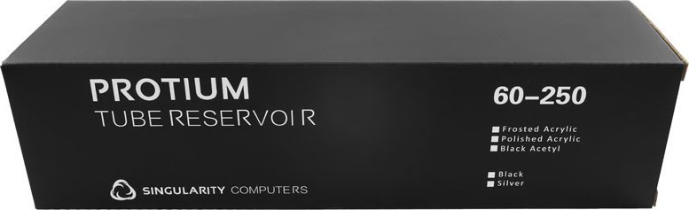 Rezervuar ftohjeje uji Singularity Computers Protium 250mm, 60mm, Silver Frosted