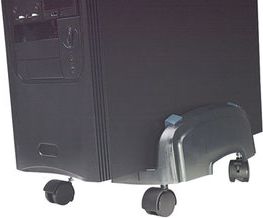Држач за компјутер Manhattan Cart 432832, 155-255mm, со тркала, црн