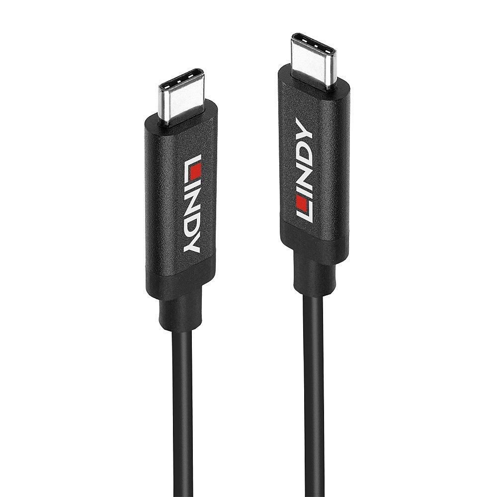 Kabllo LINDY USB 3.2 Gen 2, USB-C në USB-C, 5m, e zezë