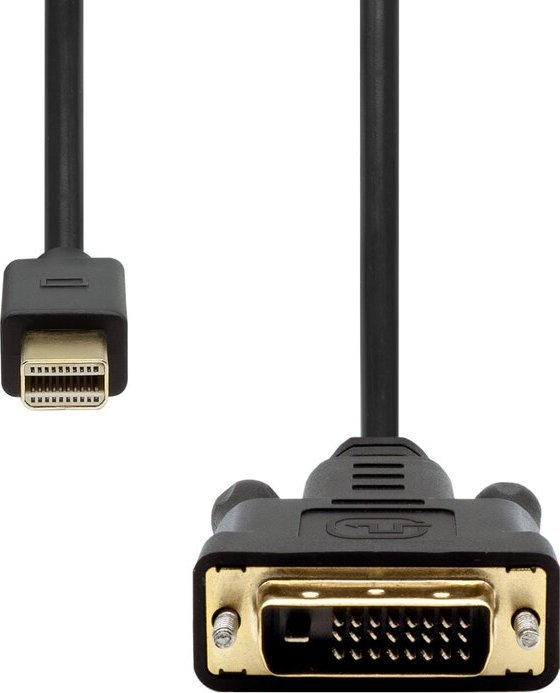 Kabllo ProXtend Mini DisplayPort në DVI-D, 1m, e zezë