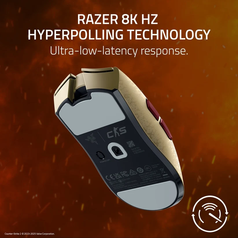 Maus gaming Razer Viper V3 Pro Counter Strike 2 Edition, i artë