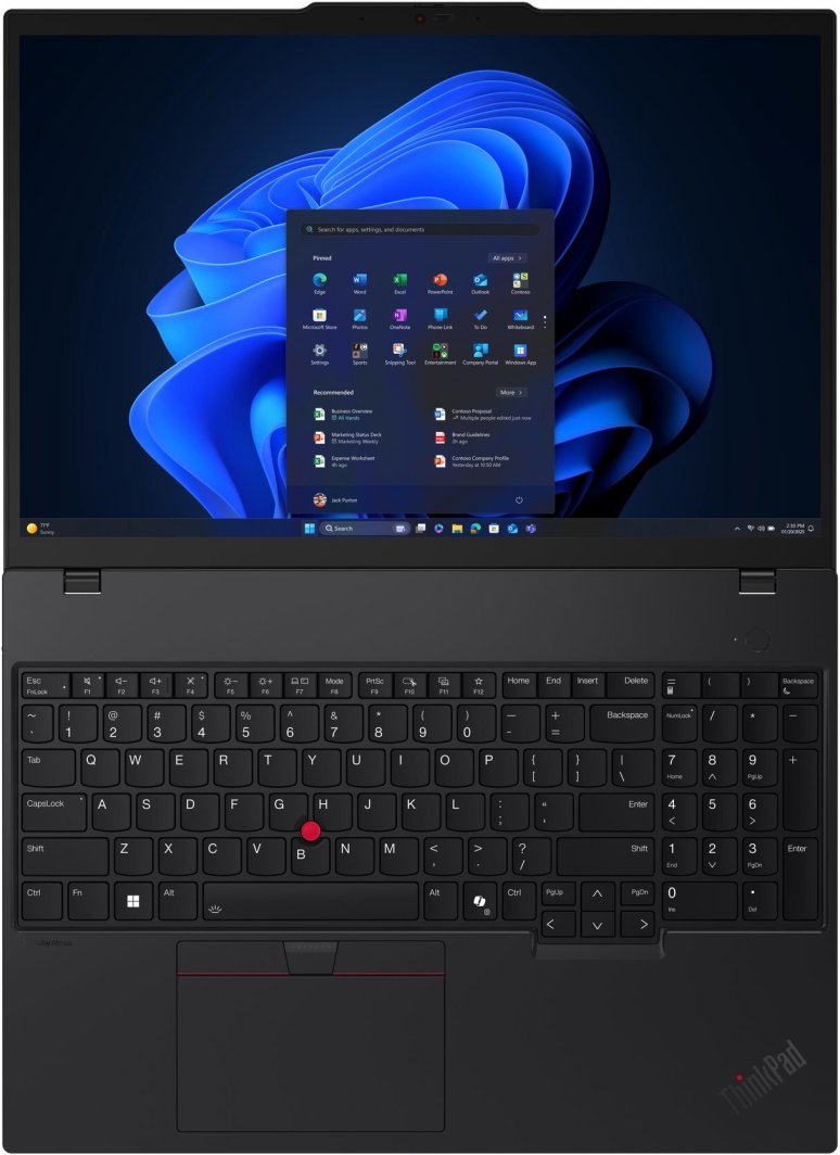 Laptopi Lenovo ThinkPad T16 Gen 4, Intel Core Ultra 5 225U, 16GB, 512GB SSD, 16", W11 Pro, i zi