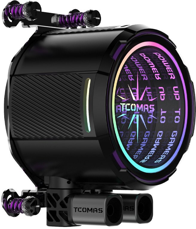 Водено ладење за процесор Tcomas LA200 360, радијатор 360 mm, ARGB, црно