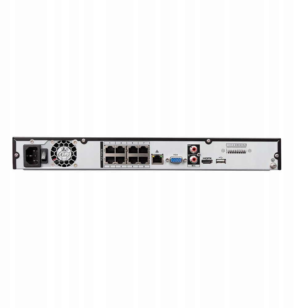 Regjistrues IP BCS BCS-L-NVR0802-A-4KE-8P 2L, 8 kanale, PoE, deri 12MP