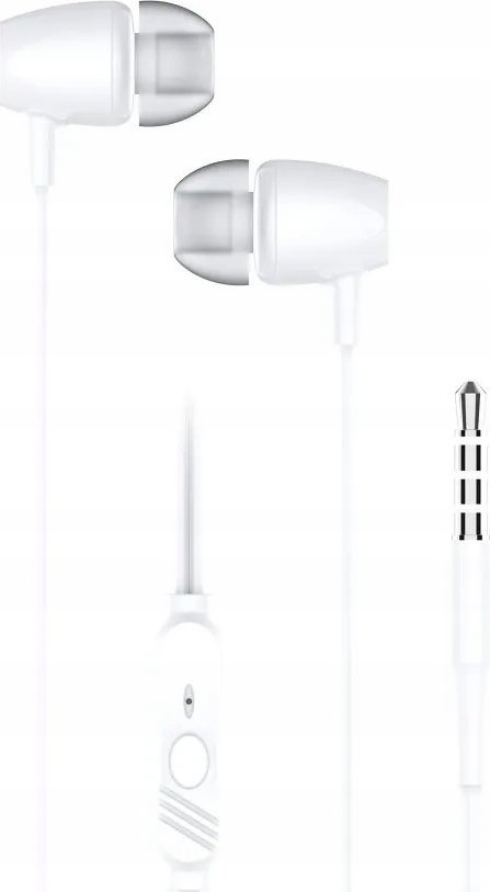 Kufje me tela BlueStar PA E67, jack 3.5mm, me mikrofon, të bardha