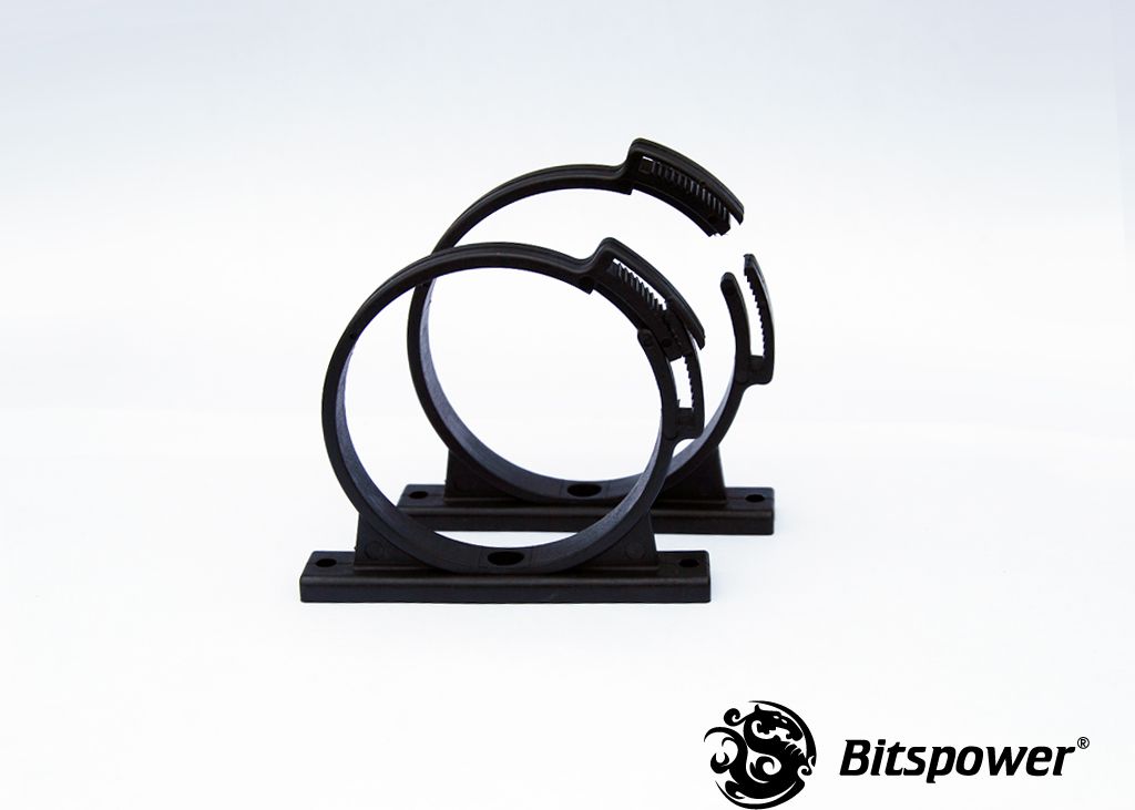 Mbajtës rezervuari uji Bitspower BP-TBC4-BK, set 2 copë, 60 mm, i zi