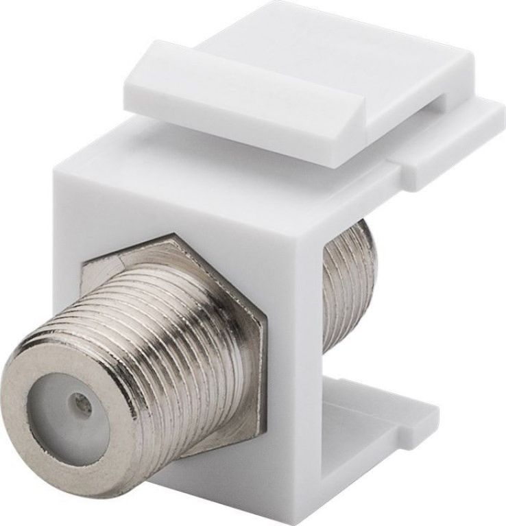 Modul Keystone Goobay 79474, SAT antenë, F socket në F socket, i bardhë