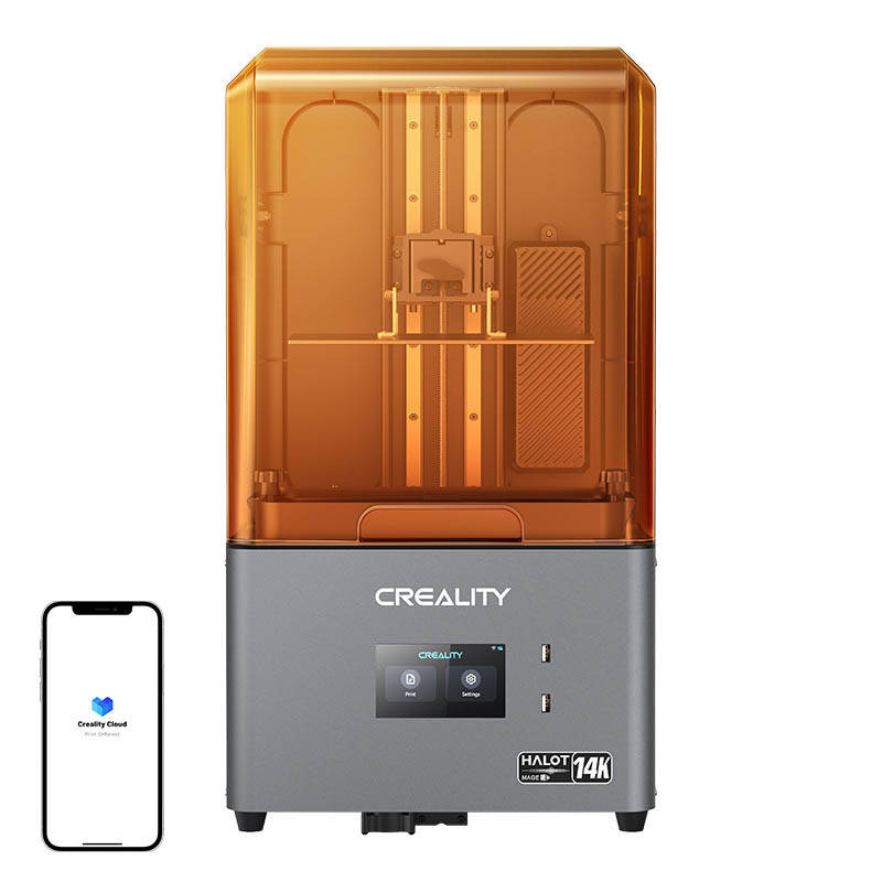 Printer 3D me resin Creality Halot Mage S, 14K, ekran me prekje, portokalli