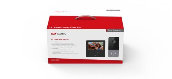 Kit videoportë IP Hikvision DS-KIS606-P, kamerë 2MP, ekran 4.3", Wi-Fi 2.4GHz
