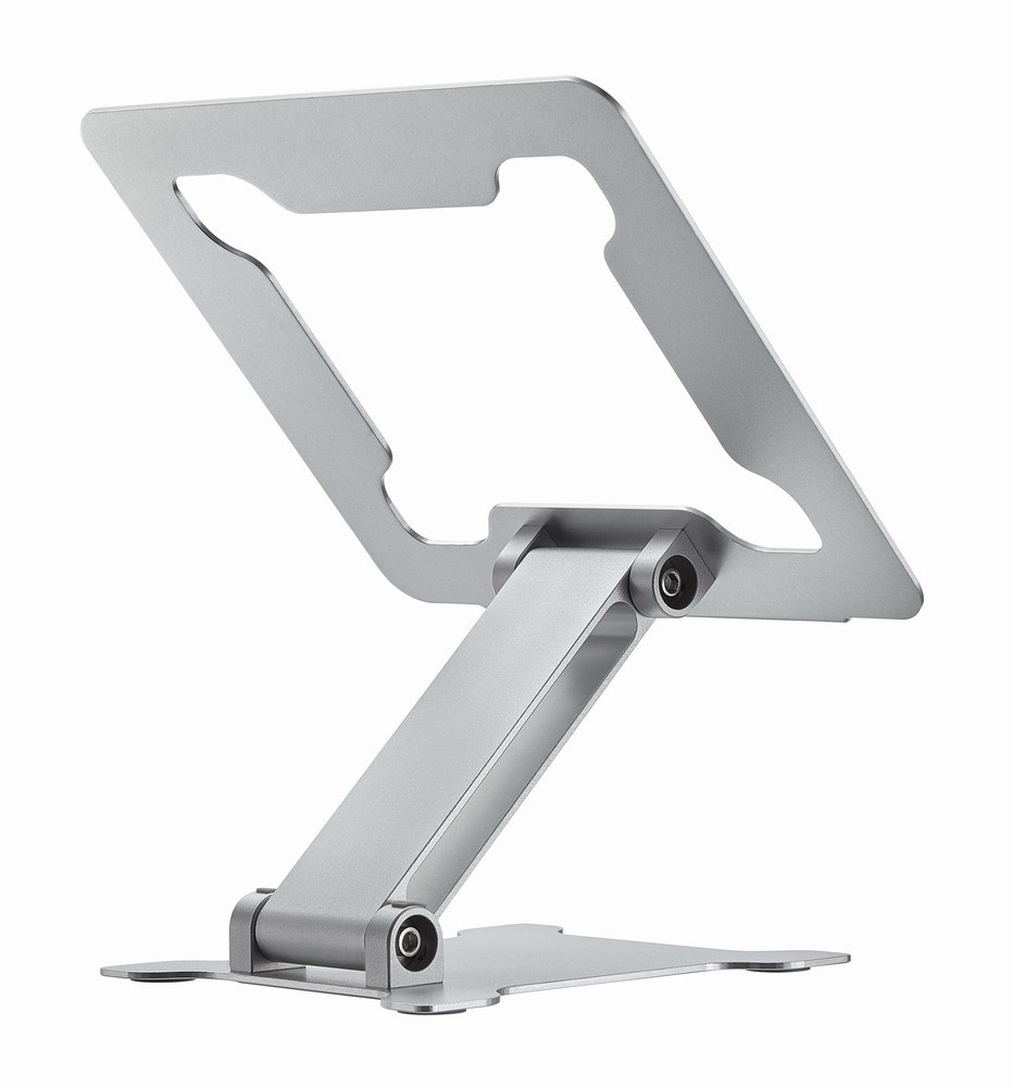 Standi për laptop Gembird, deri 15.6", alumin, ngjyrë argjendi