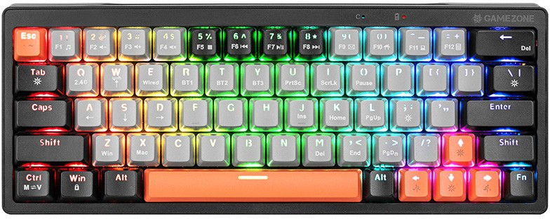Tastierë mekanike Gaming Tracer GAMEZONE EVO1, USB, RGB, e hirtë e errët