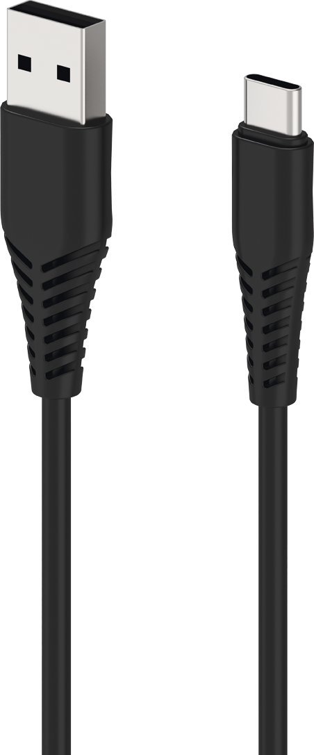 Kabllo USB 2GO 797281, USB A në USB C, 1 m, e zezë