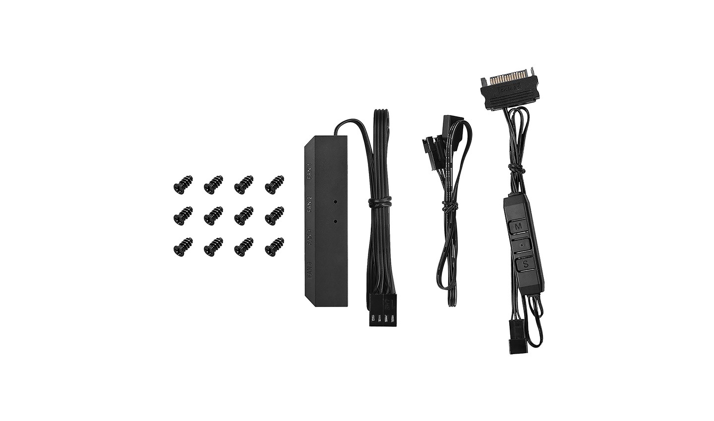 Ftohës Deepcool RF120, 3 copë, 12 cm, i zi