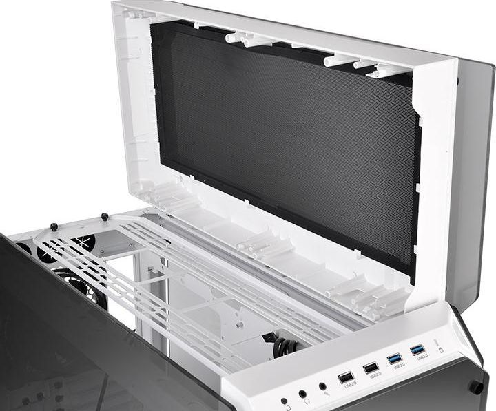 Kasë Thermaltake View 71 TG Snow Edition, Full Tower