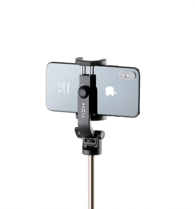 Shkop për selfie FIXED Snap Lite me trekëmbësh, shkrehës wireless, i zi
