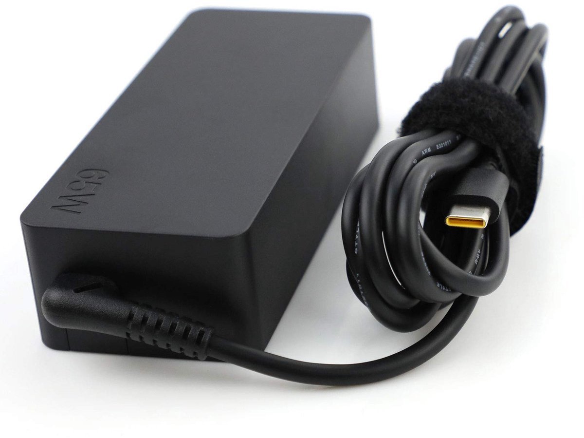 Adaptues karikues Lenovo 65W USB C, për laptop, i zi
