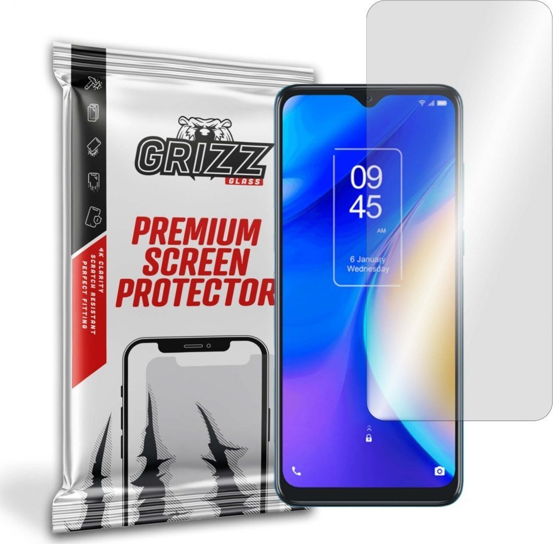Xham mbrojtës hibrid GrizzGlass për TCL 20 SE, transparencë e lartë