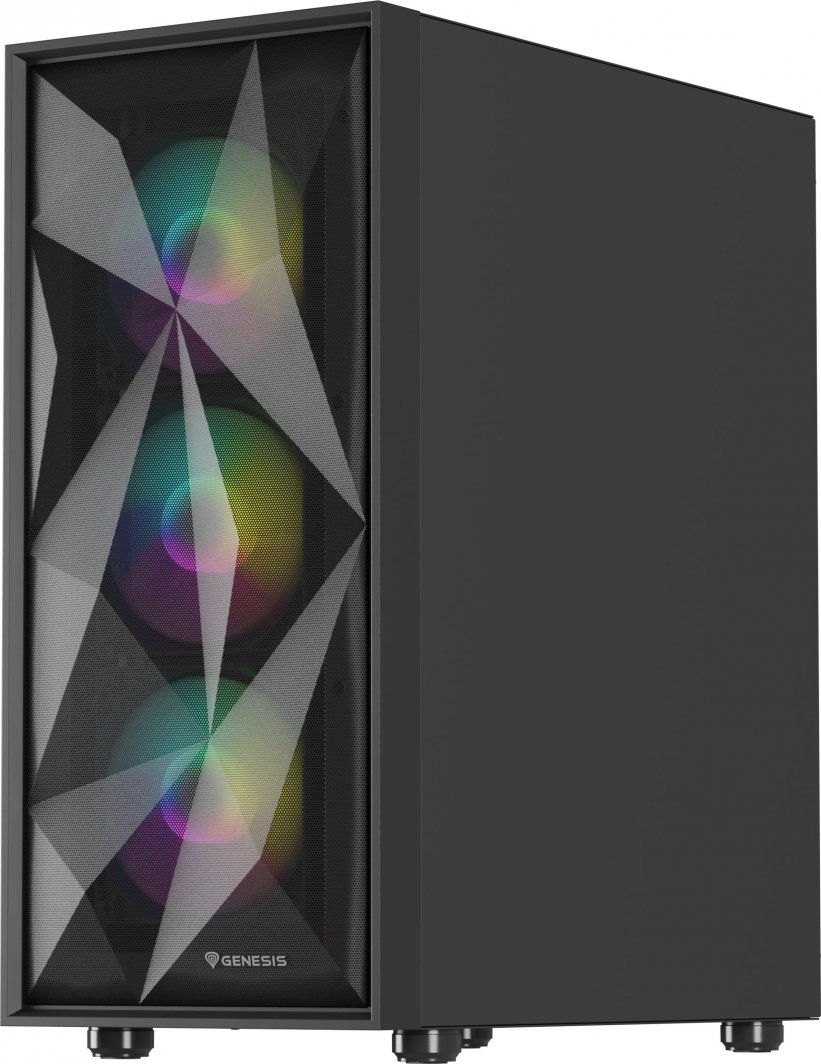 Kasë Genesis Diaxid 605 ARGB, e zezë, Midi Tower