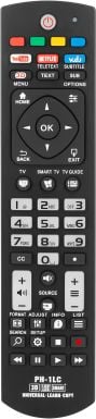 Telekomandë universale Philips për TV LED LCD, pa programim, e zezë