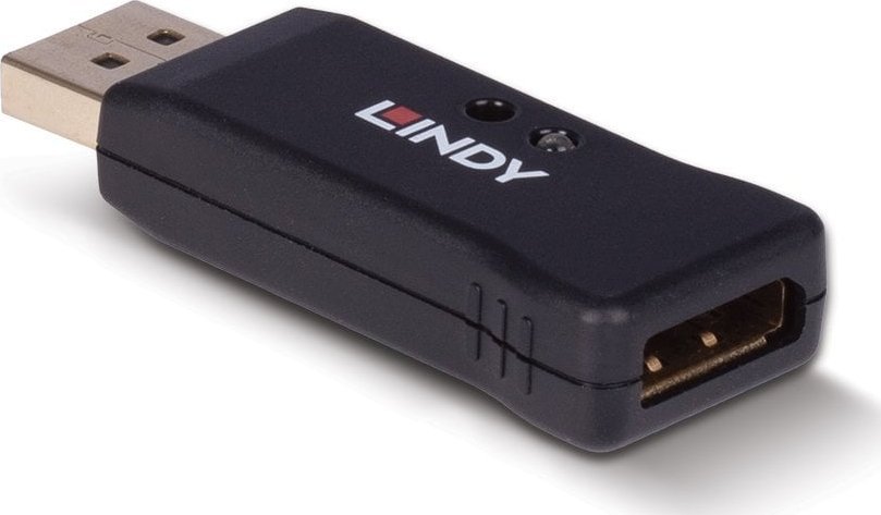 Adapter DisplayPort Lindy 1.4 EDID Emulator, USB, i zi