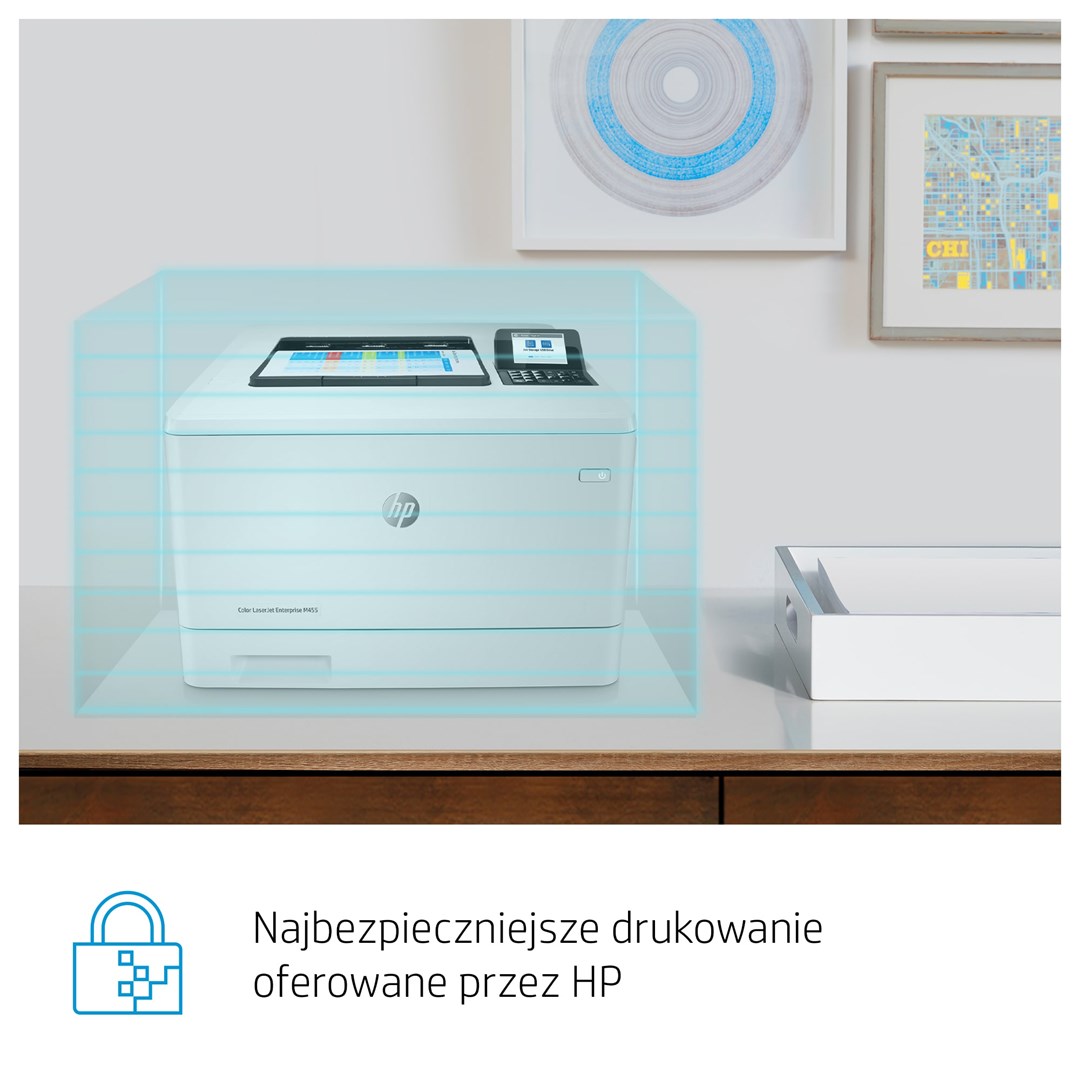 Printer laser ngjyrë HP Color LaserJet Enterprise M455dn, A4, rrjetë, i bardhë
