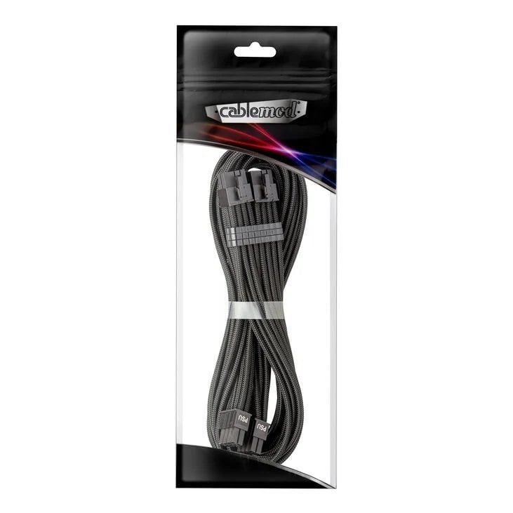 Kabllo energjie CableMod C-Series Pro ModMesh, 8+8-pin PCIe, 60cm, e zezë