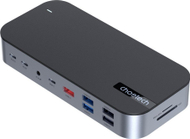 Stacion dokimi Choetech HUB 15 in 1, USB C, PD 100W, gri