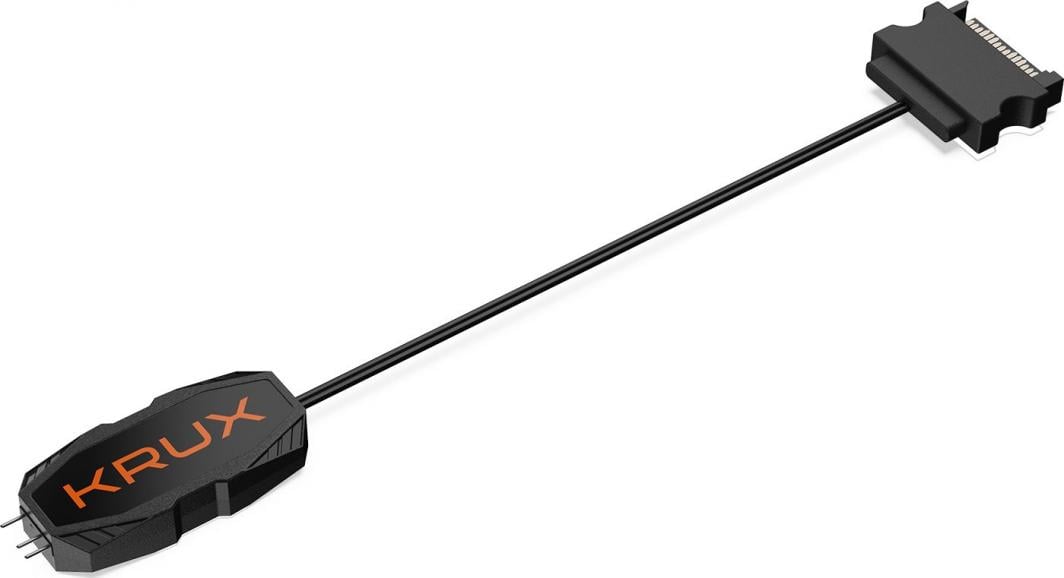 Ventilatorë Krux Lunar ARGB KIT 3x120 mm, 12 V, i bardhë/ zi