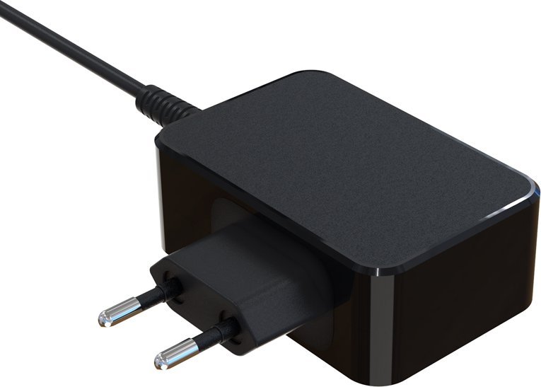 Karikues për laptop LC-Power LC-NB-GAN-45-C, 45W, GaN, i zi