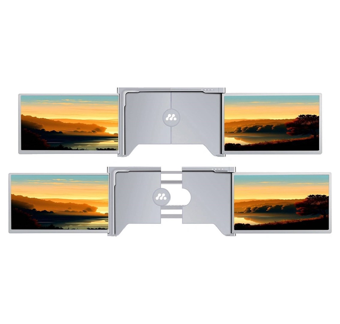 Monitor Misura 3M1200S1 Dual portativ, 12", 1920 x 1080, i argjendtë