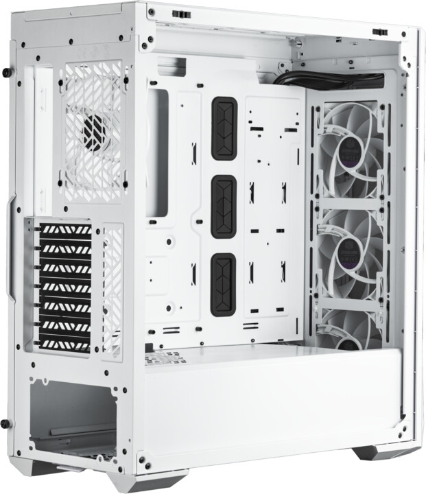Kasë kompjuteri Cooler Master MasterBox 520, anë transparente, e bardhë