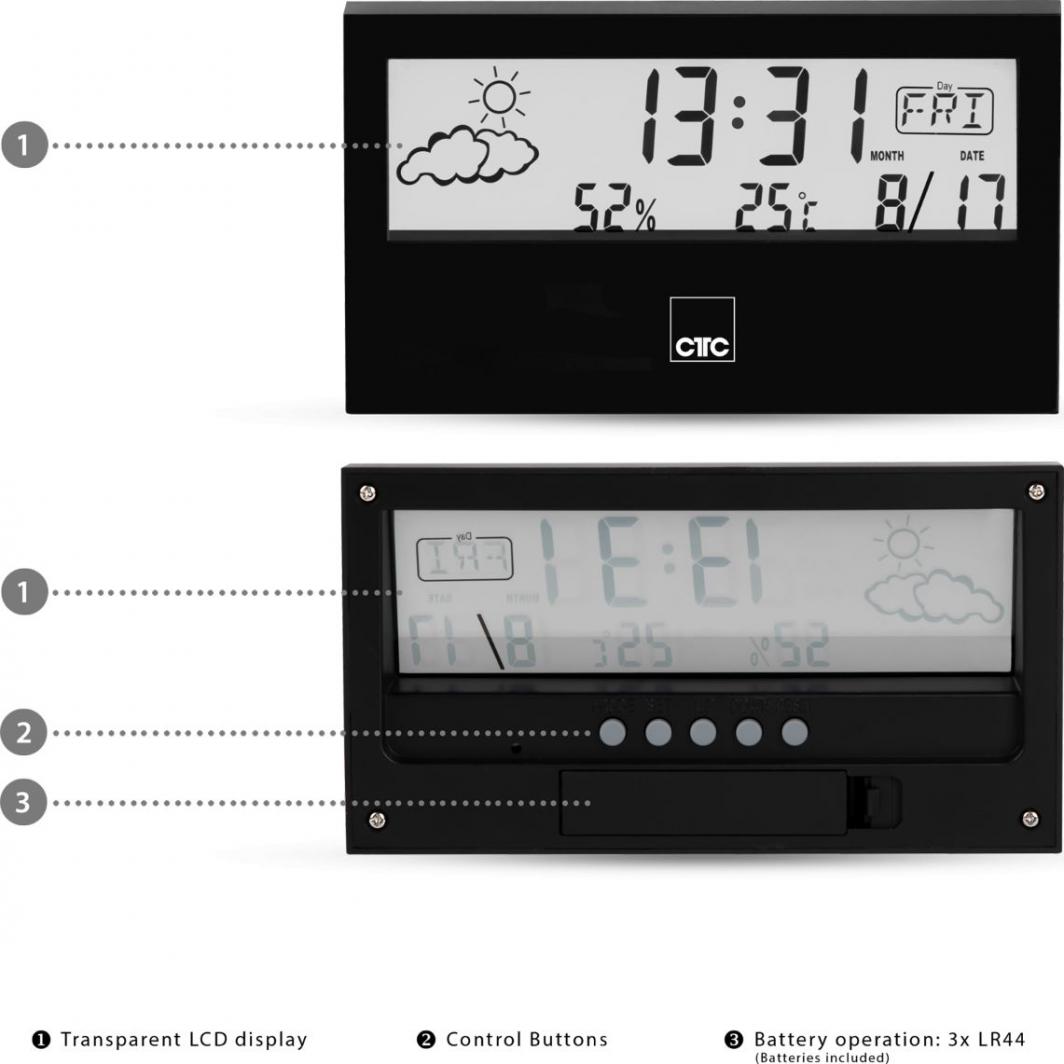 Stacion moti Clatronic WSU 7022, i zi