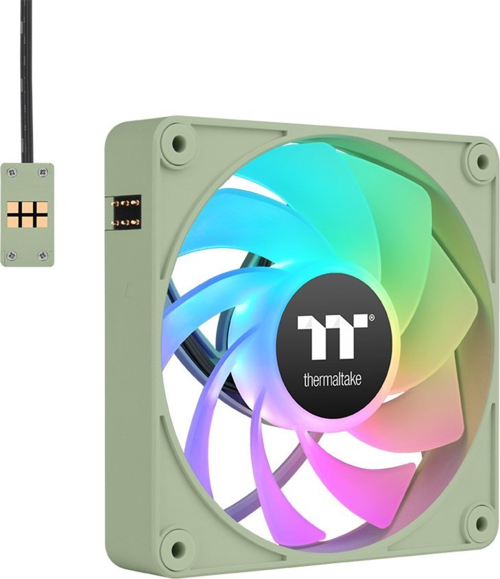 Вентилатор за PC Thermaltake CT120 EX Reverse ARGB, сет 3 парчиња, 120 mm, матча зелена