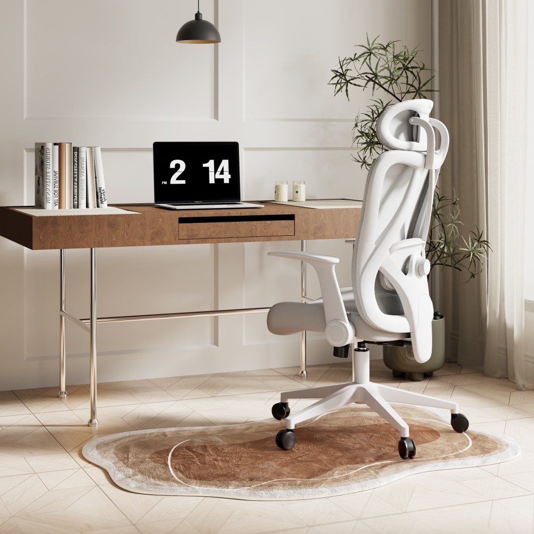 Karrige për zyrë SENSE7 Noxo, e bardhë/hirtë