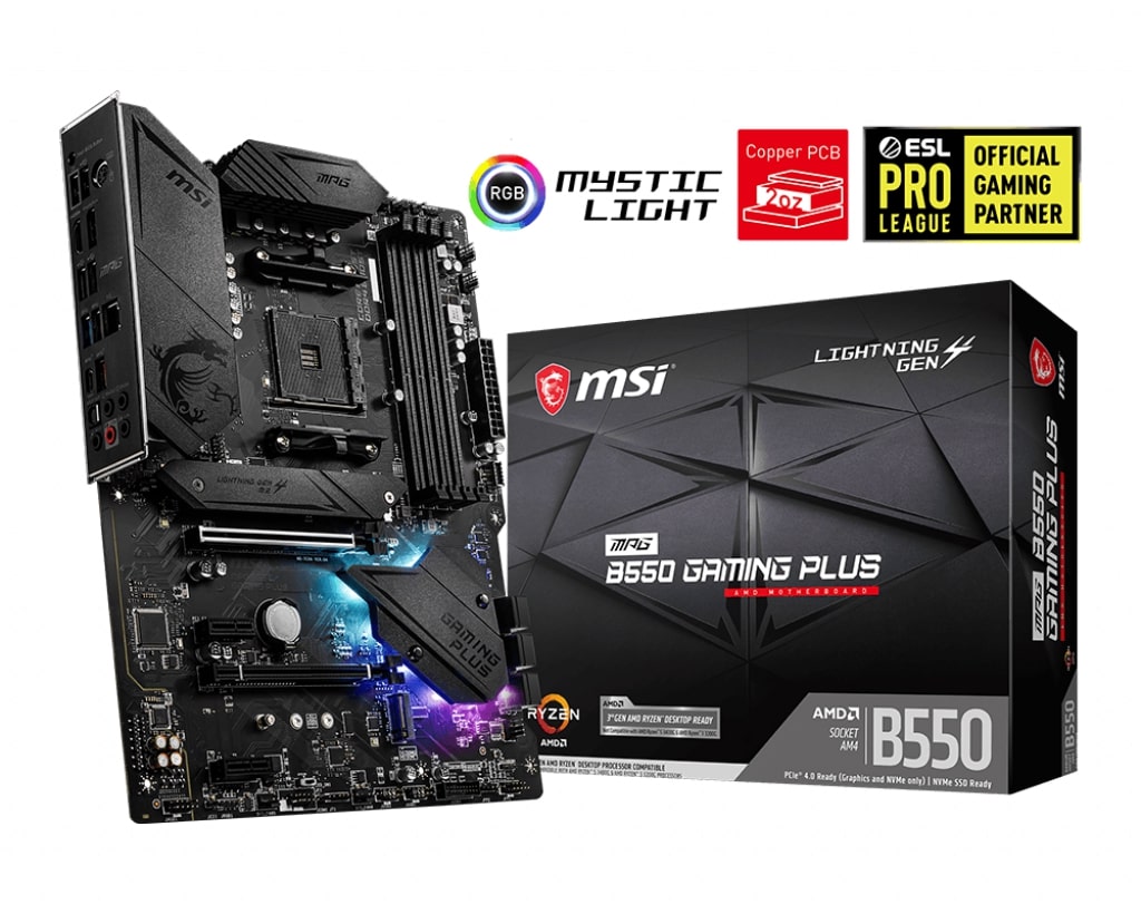 Pllakë amë MSI MPG B550 GAMING PLUS