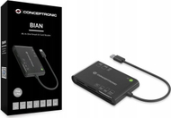 Lexues karte ID Conceptronic Smart ID All in One, USB, i zi